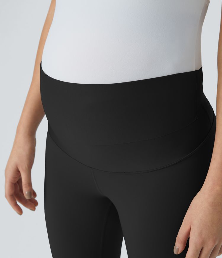 SoftlyZero™ Super High Waisted Maternity Yoga 7/8 Leggings-UPF50+