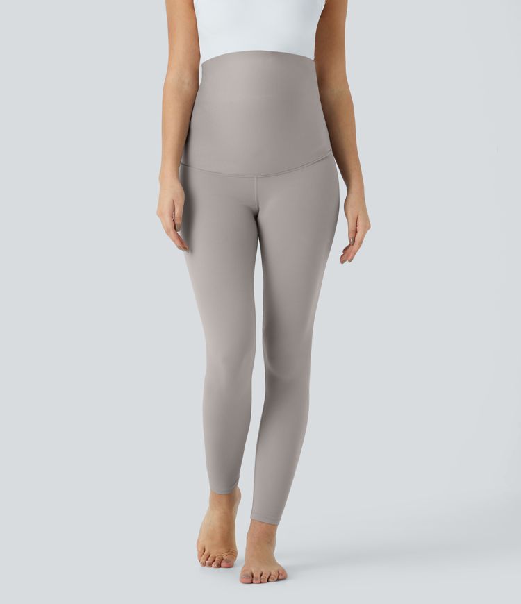 Leggings premamá Softlyzero™ yoga tiro superalto 7/8 pulgada-UPF50+