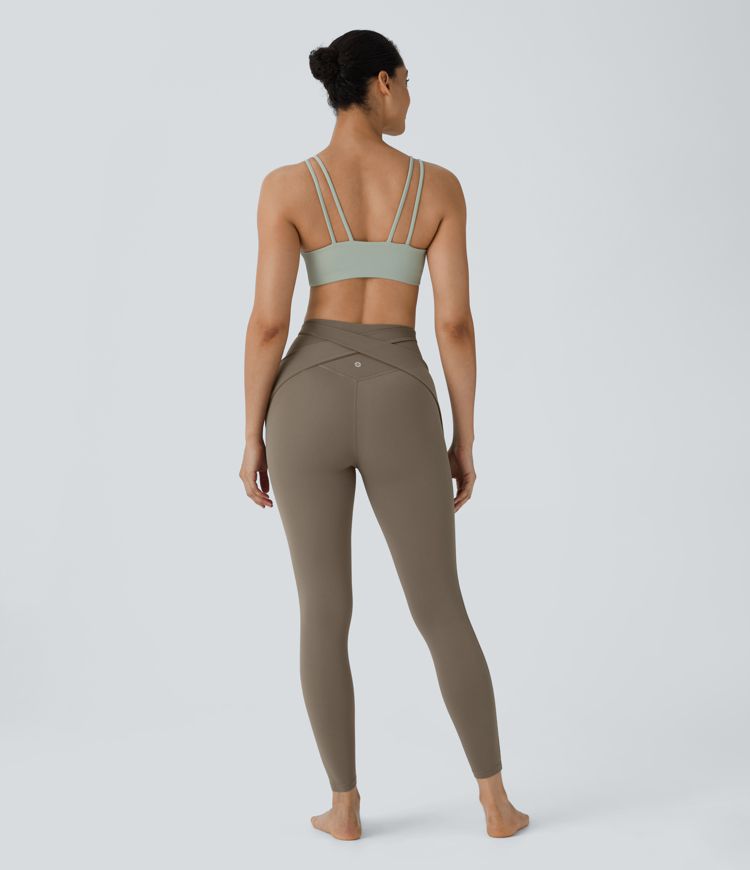 UltraSculpt™ High Waist Back Cross 7/8 Workout Leggings