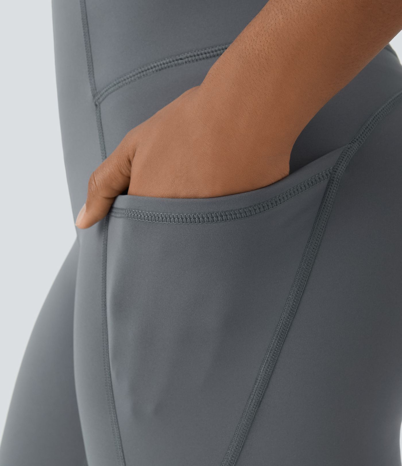 Legging de yoga thermique taille haute avec poches latérales