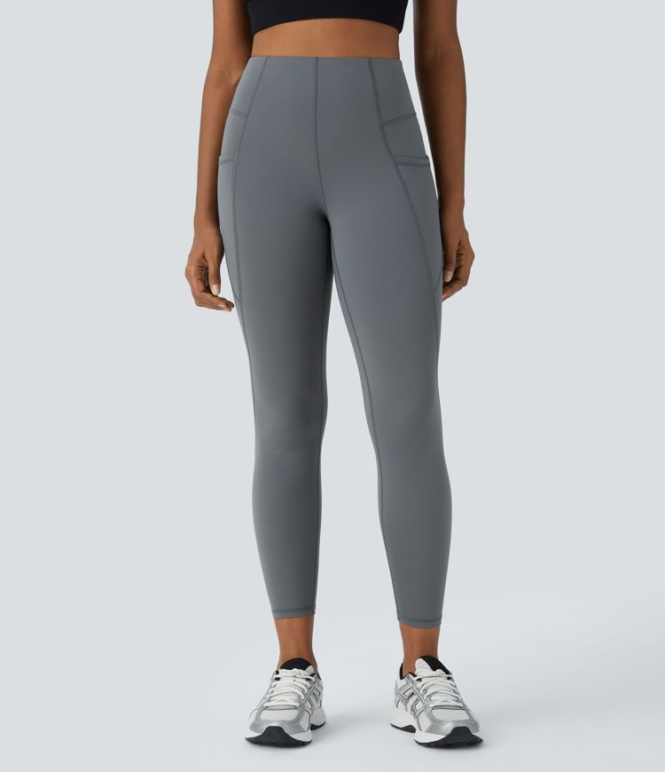 High Waist Side Pocket Thermal Yoga Leggings