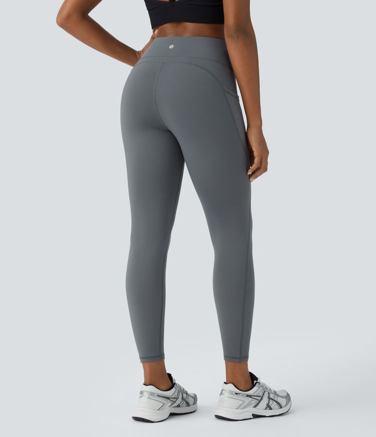 High Waist Side Pocket Thermal Yoga Leggings