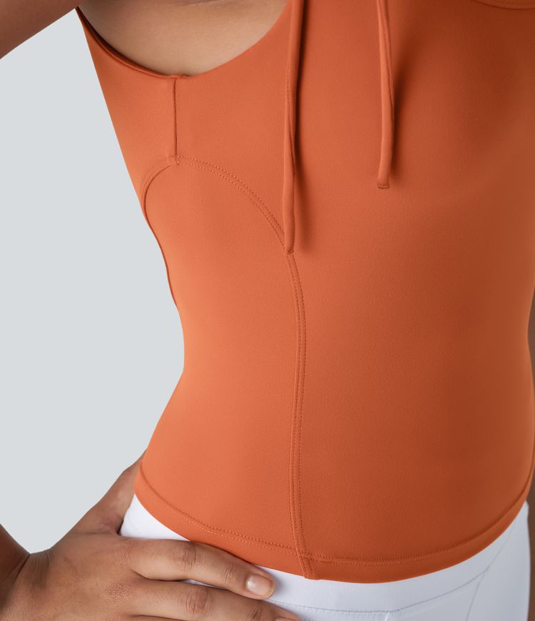 Softlyzero™ Tie Front Yoga Tank Top-UPF50+