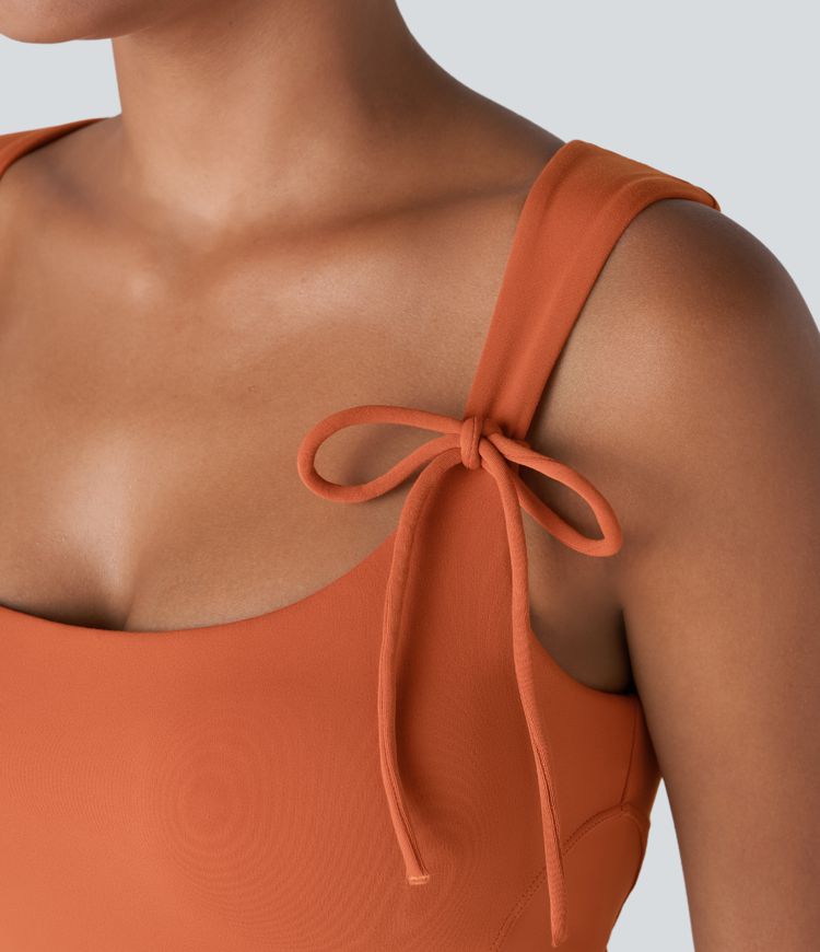 Softlyzero™ Tie Front Yoga Tank Top-UPF50+