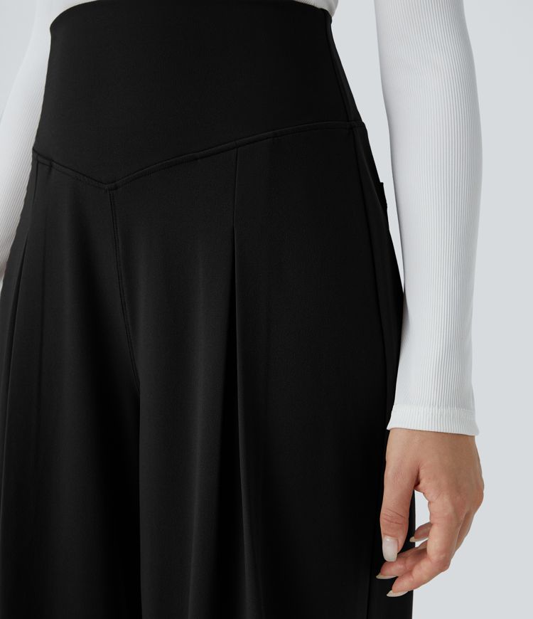 Halara Flex™ Super High Waisted Tummy Control Pockets Wide Leg Work Pants