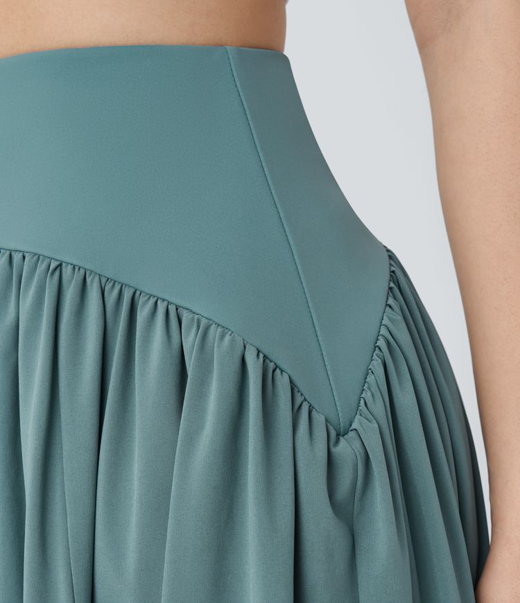 Breezeful™ High Waisted Flowy Quick Dry Midi Skirt