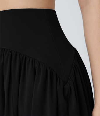 Breezeful™ High Waisted Flowy Quick Dry Midi Skirt