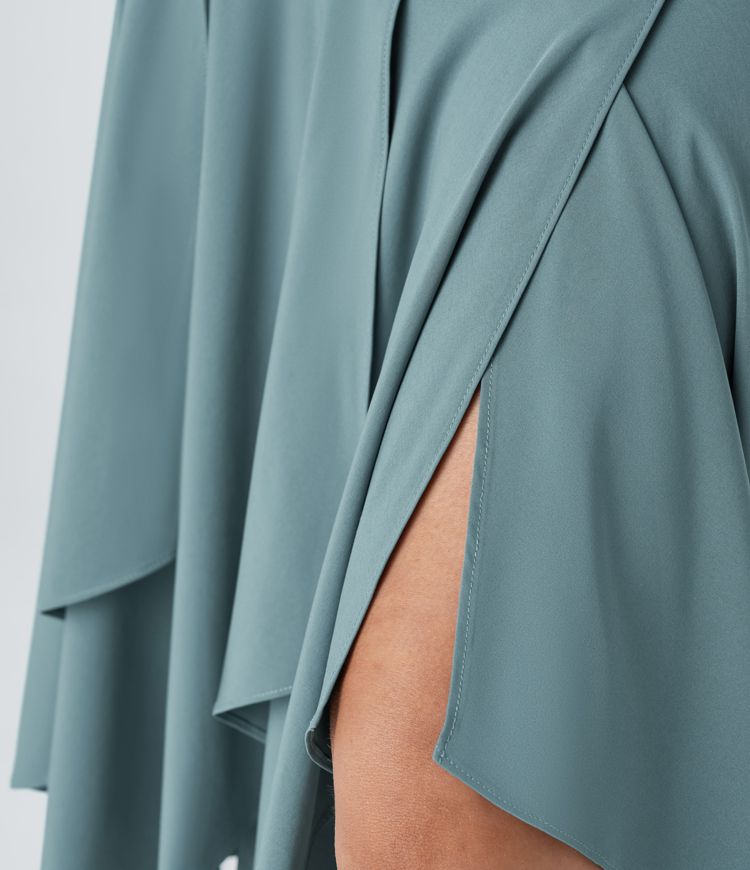 Breezeful™ High Waisted Asymmetric Hem 2-in-1 Flowy Quick Dry Casual Skirt