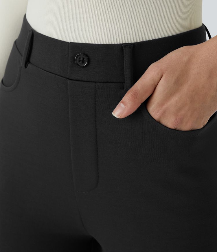 Halara Flex™ High Waist Side Pocket Slight Flare Work Pants