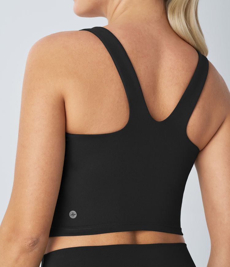 SpeedWave™ バックレス クロップド 速乾ランニングタンクトップ