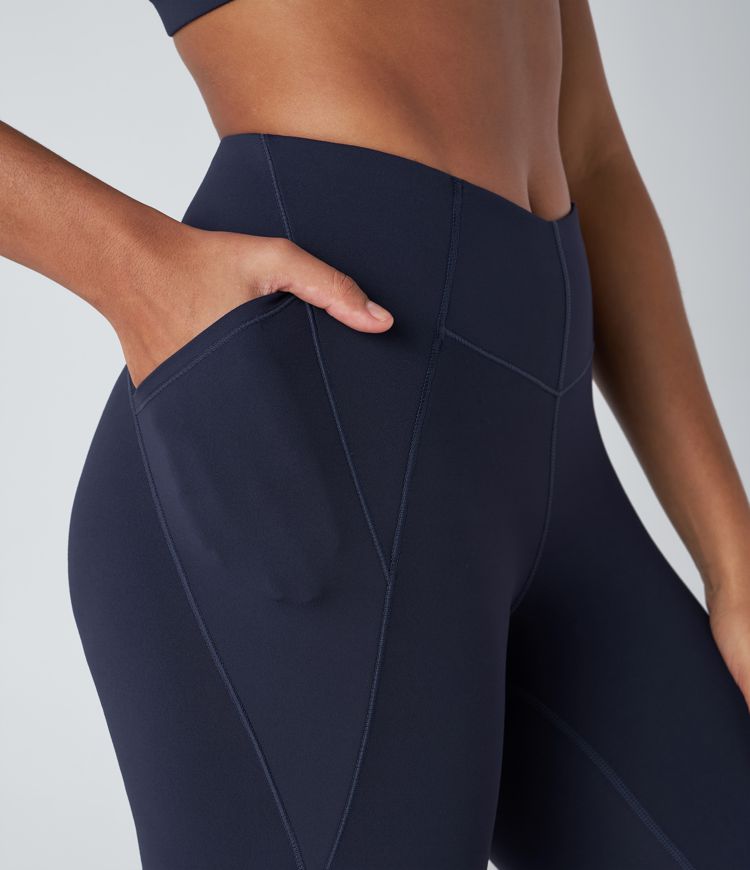 Pantalón corto SpeedWave™ ciclista entrenamiento secado rápido bolsillo lateral tiro alto forma V 17.5cm