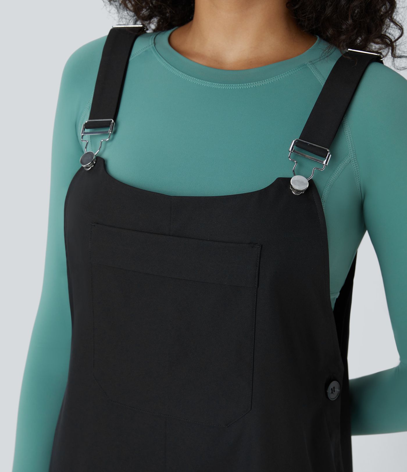 撥水性 耐摩耗性 調節可能なストラップ 複数のポケット ボタン付きハイキングオーバーオール