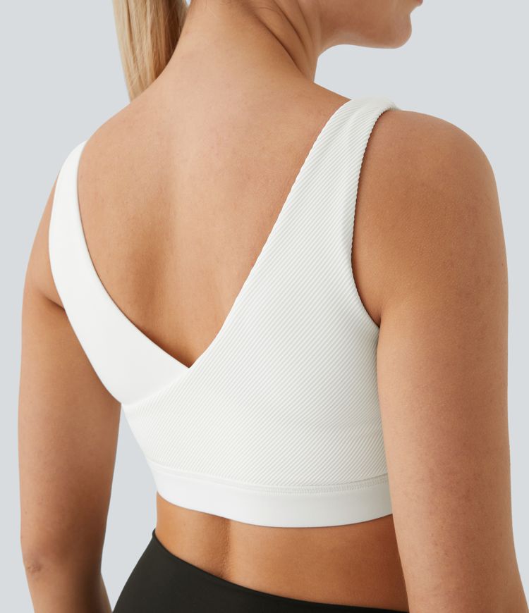 Softlyzero™ Low Support Crossover Backless Dance Sports Bra-UPF50+