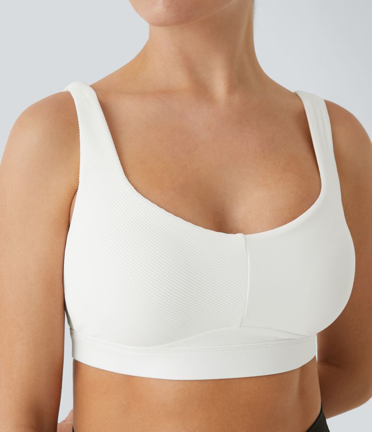 Softlyzero™ Low Support Crossover Backless Dance Sports Bra-UPF50+