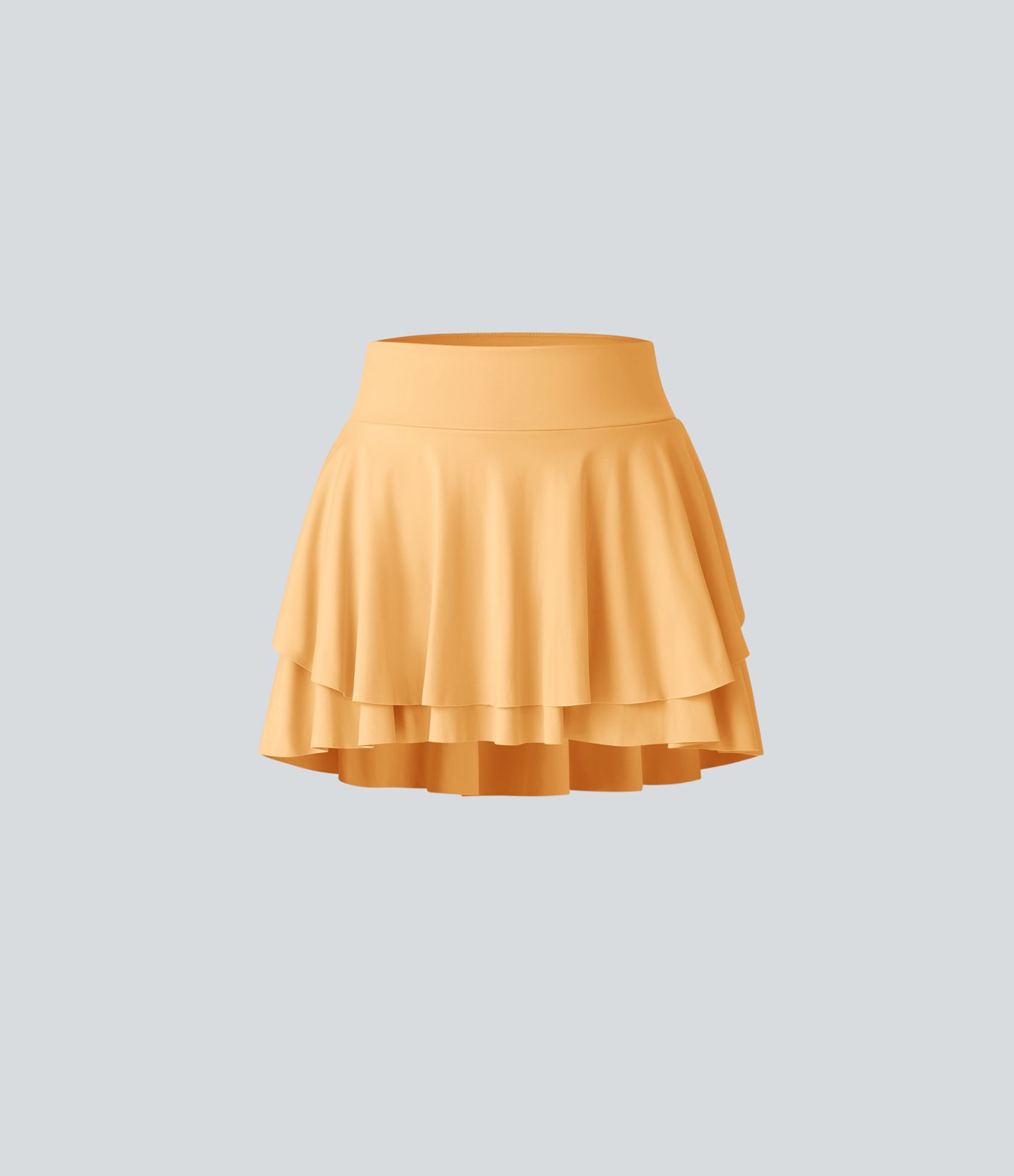 High Waisted 2-in-1 Pocket Flare Mini Tennis Skirt