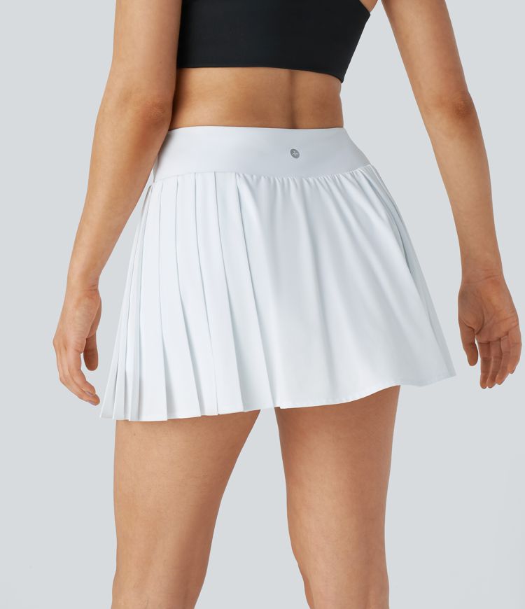 Breezeful™ High Waisted 2-in-1 Side Pocket Pleated Mini Quick Dry Tennis Skirt