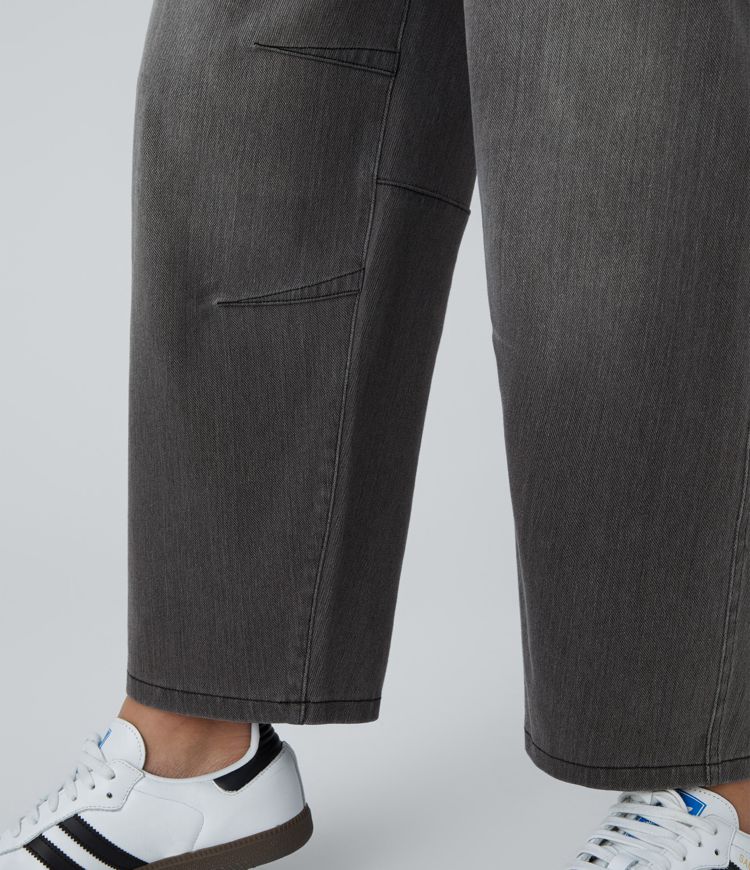 Jeans Halara Flex™ Denim elástico múltiple bolsillo cierre botón pierna cilíndrica