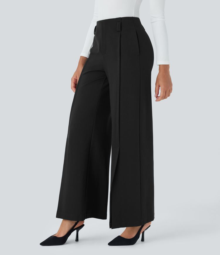 Halara Flex™ SculptKnit High Waisted Pocket Wide Leg Work Pants
