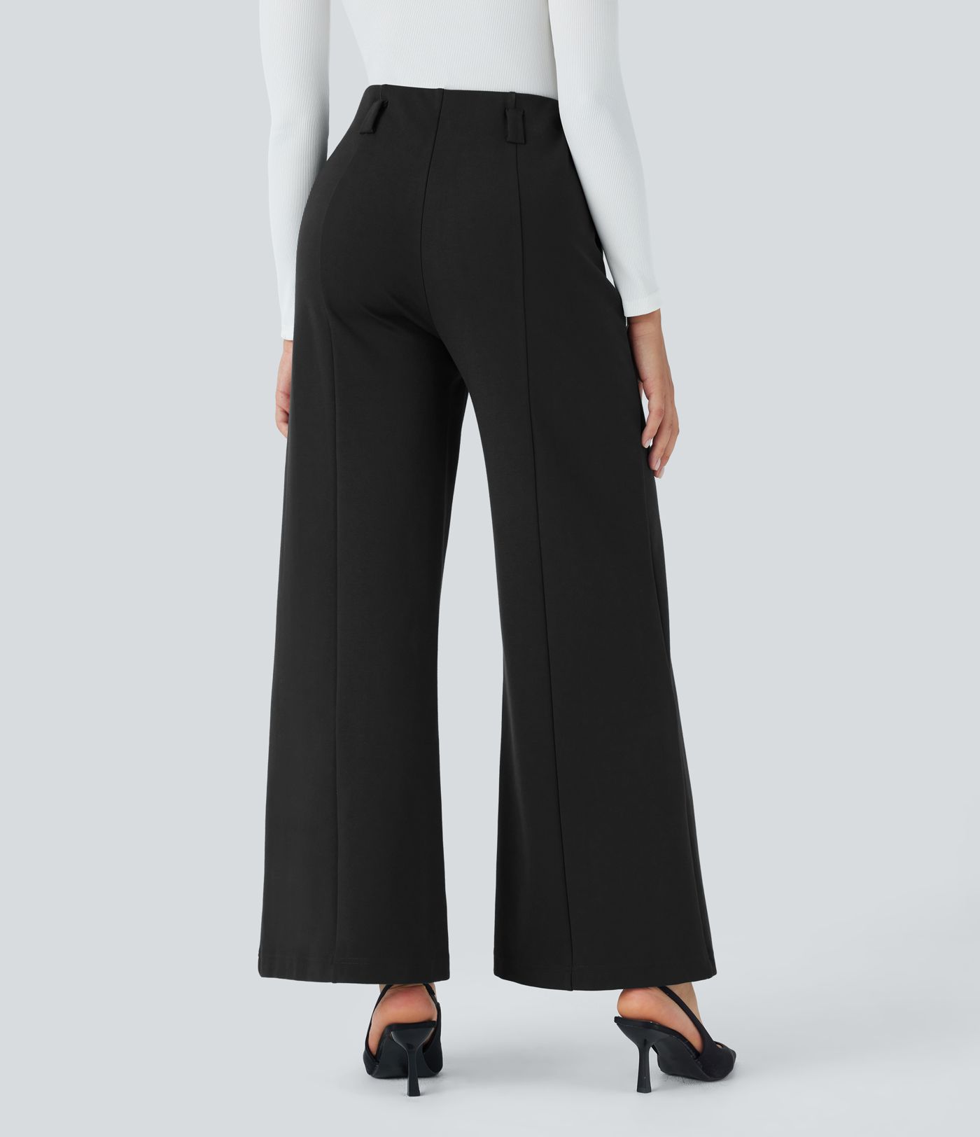 Halara Flex™ SculptKnit High Waisted Pocket Wide Leg Work Pants