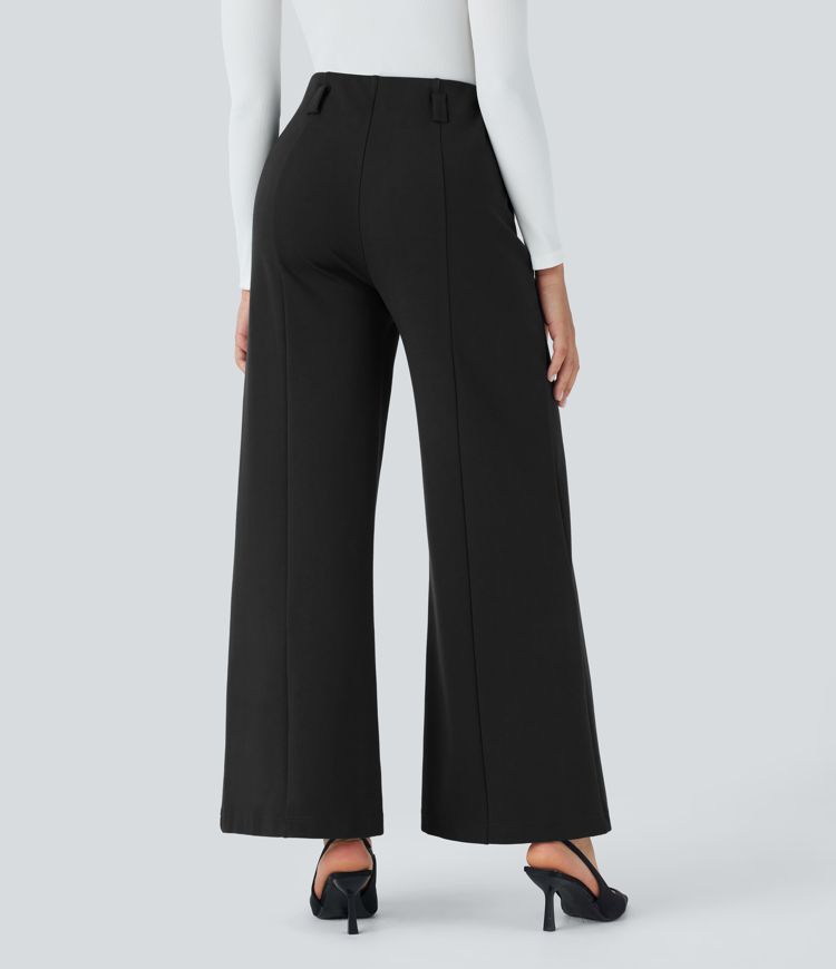 Halara Flex™ SculptKnit High Waisted Pocket Wide Leg Work Pants