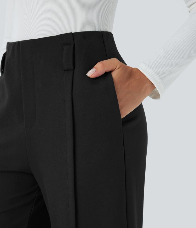 Halara Flex™ SculptKnit High Waisted Pocket Wide Leg Work Pants