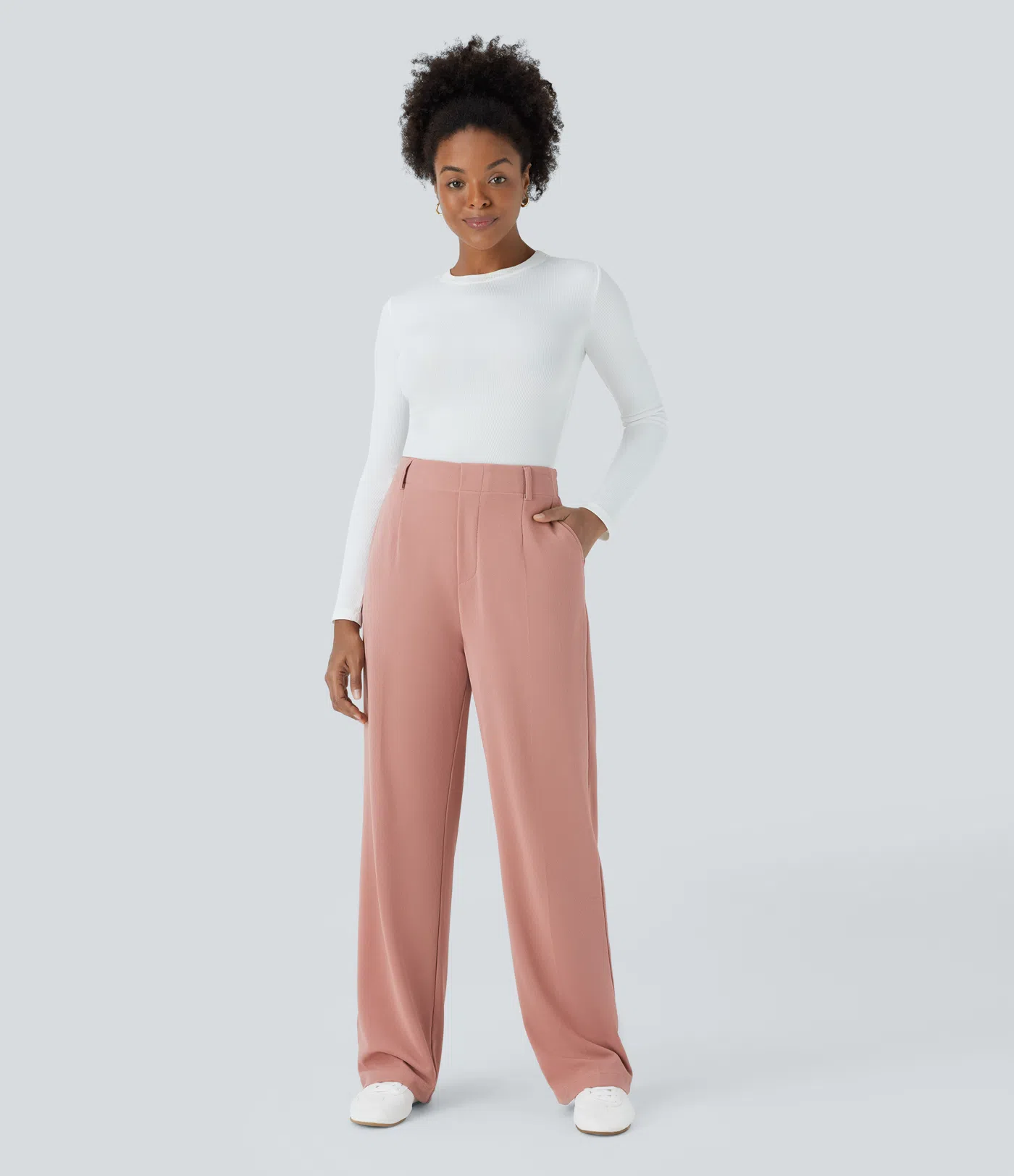 Halara Flex™ High Waisted Pocket Waffle Work Pants