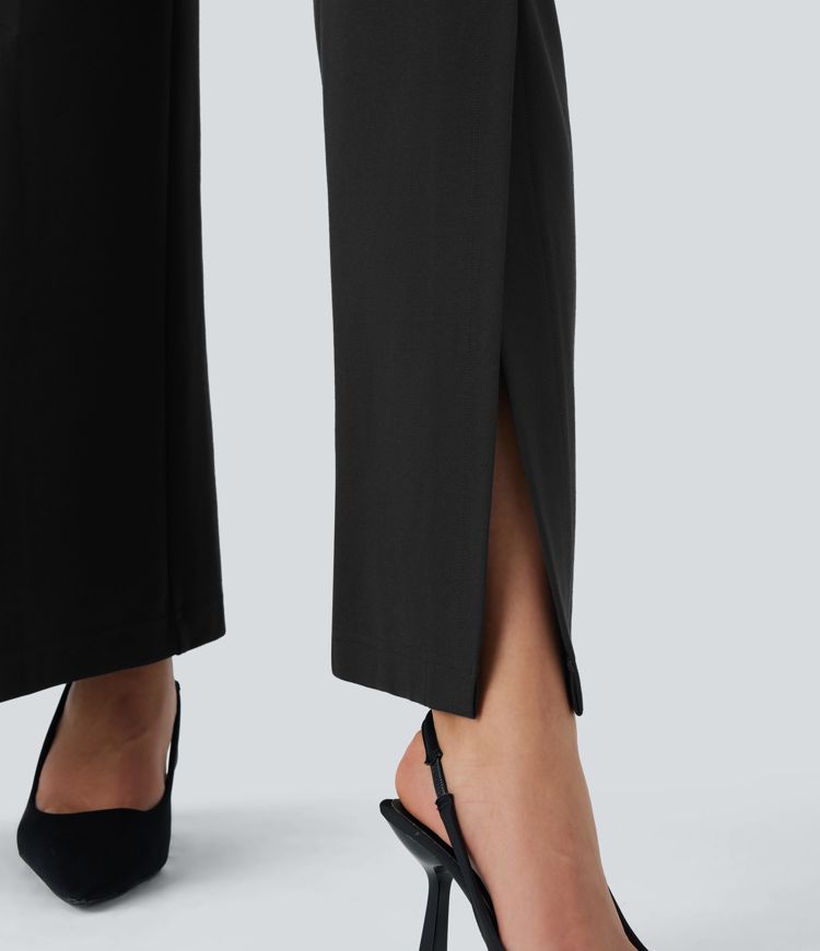 Halara Flex™ SculptKnit High Waisted Pocket Wide Leg Work Pants