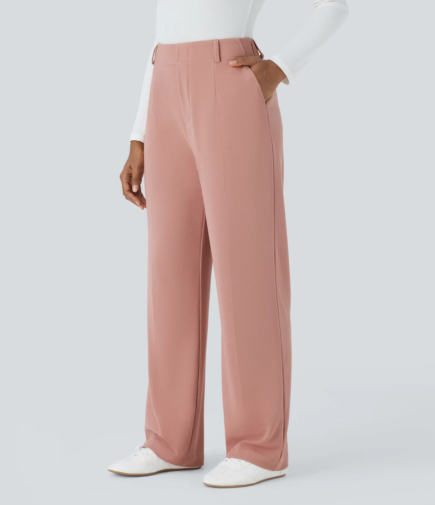 Halara Flex™ High Waisted Pocket Waffle Work Pants
