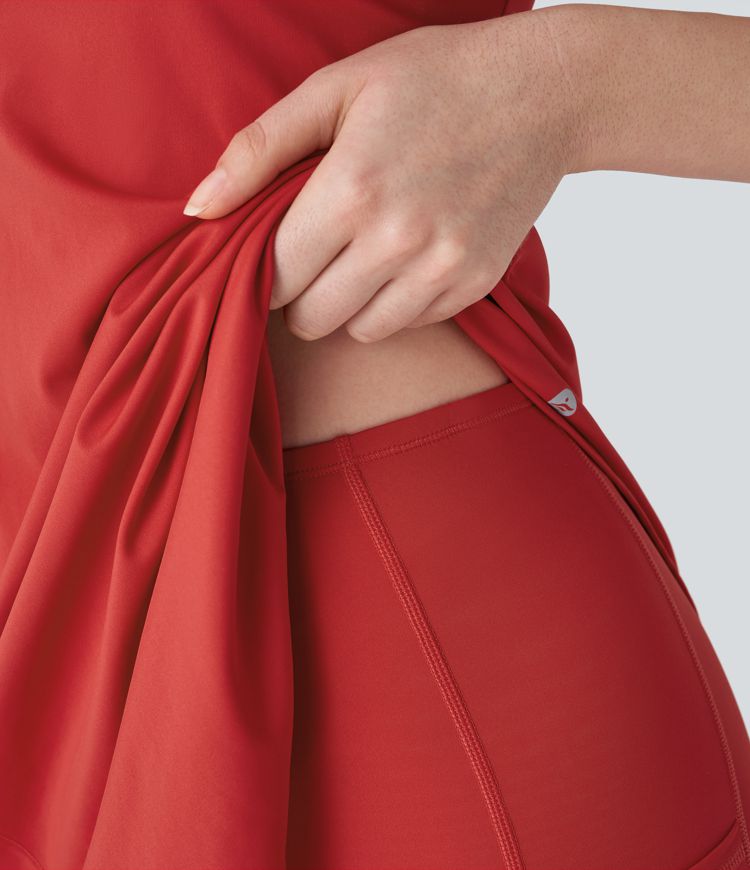 SoftlyZero™ QuickDry U 2 Piece Pocket Mini Tennis Active Dress