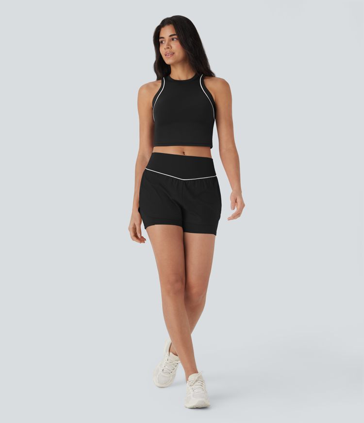 Camiseta corta sin mangas SpeedWave™ reflectante de secado rápido para running 