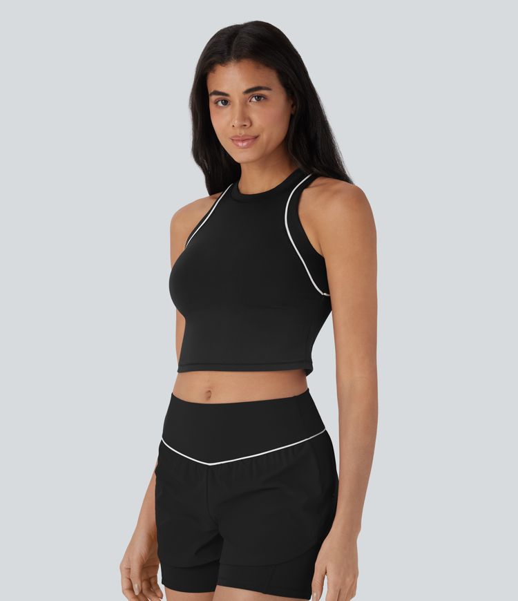 Camiseta corta sin mangas SpeedWave™ reflectante de secado rápido para running 