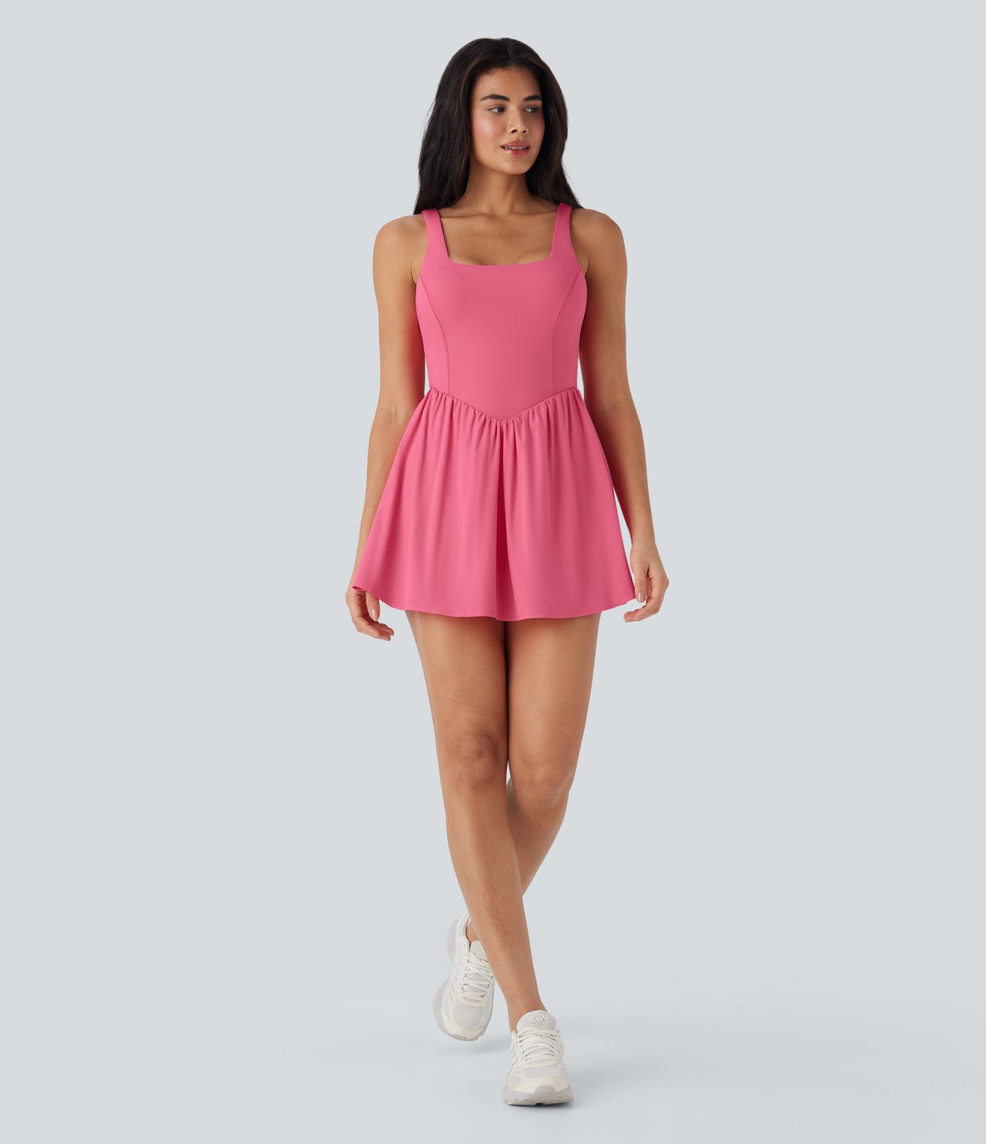 Vestido corto deportivo 2 en 1  Breezeful™ de secado rápido con espalda descubierta y lazo con bolsillo lateral - Edición Easy Peezy