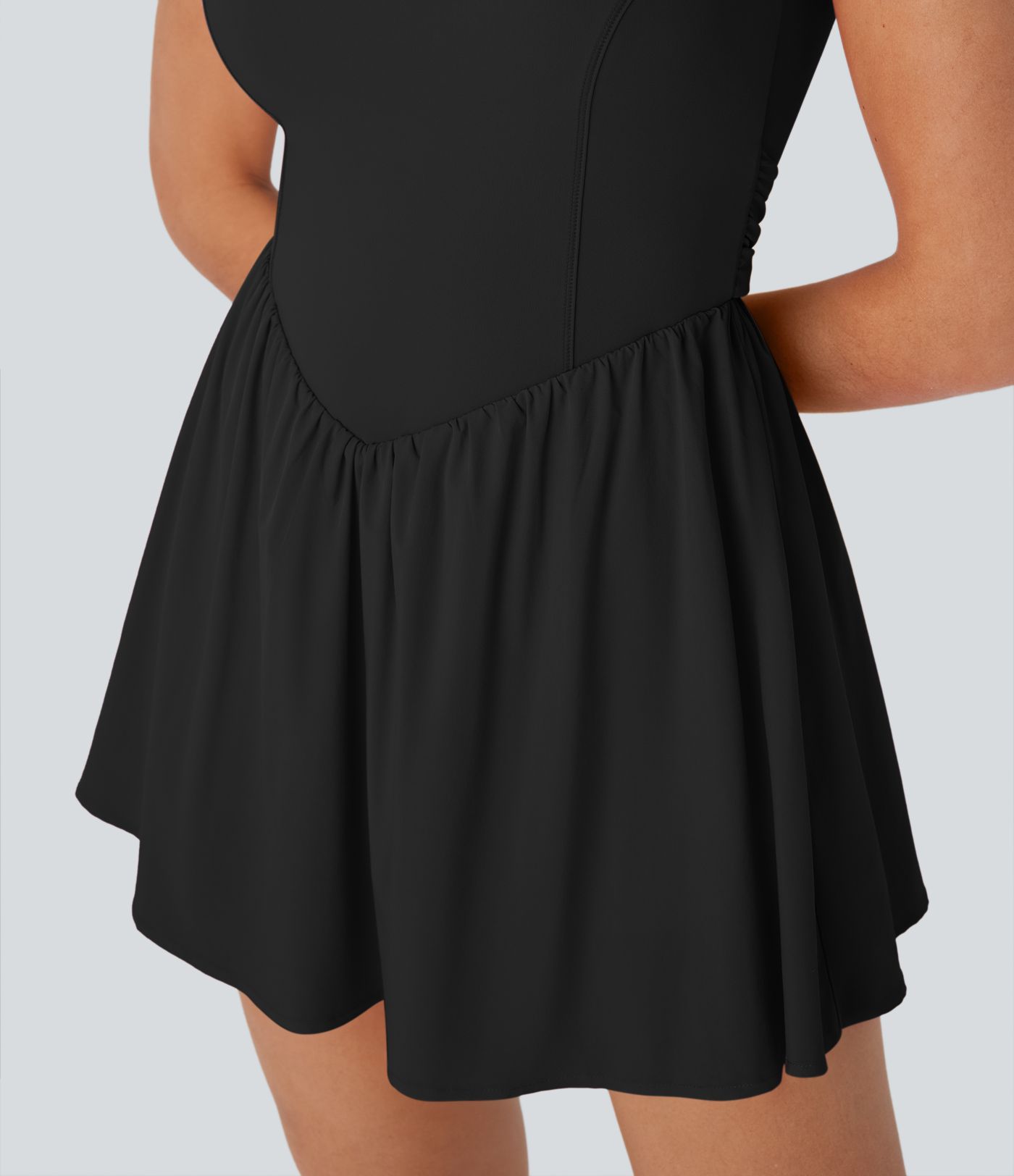 Breezeful™ Tie Back 2-in-1 Quick Dry Mini Dance Active Dress with Pocket-Easy Peezy Edition