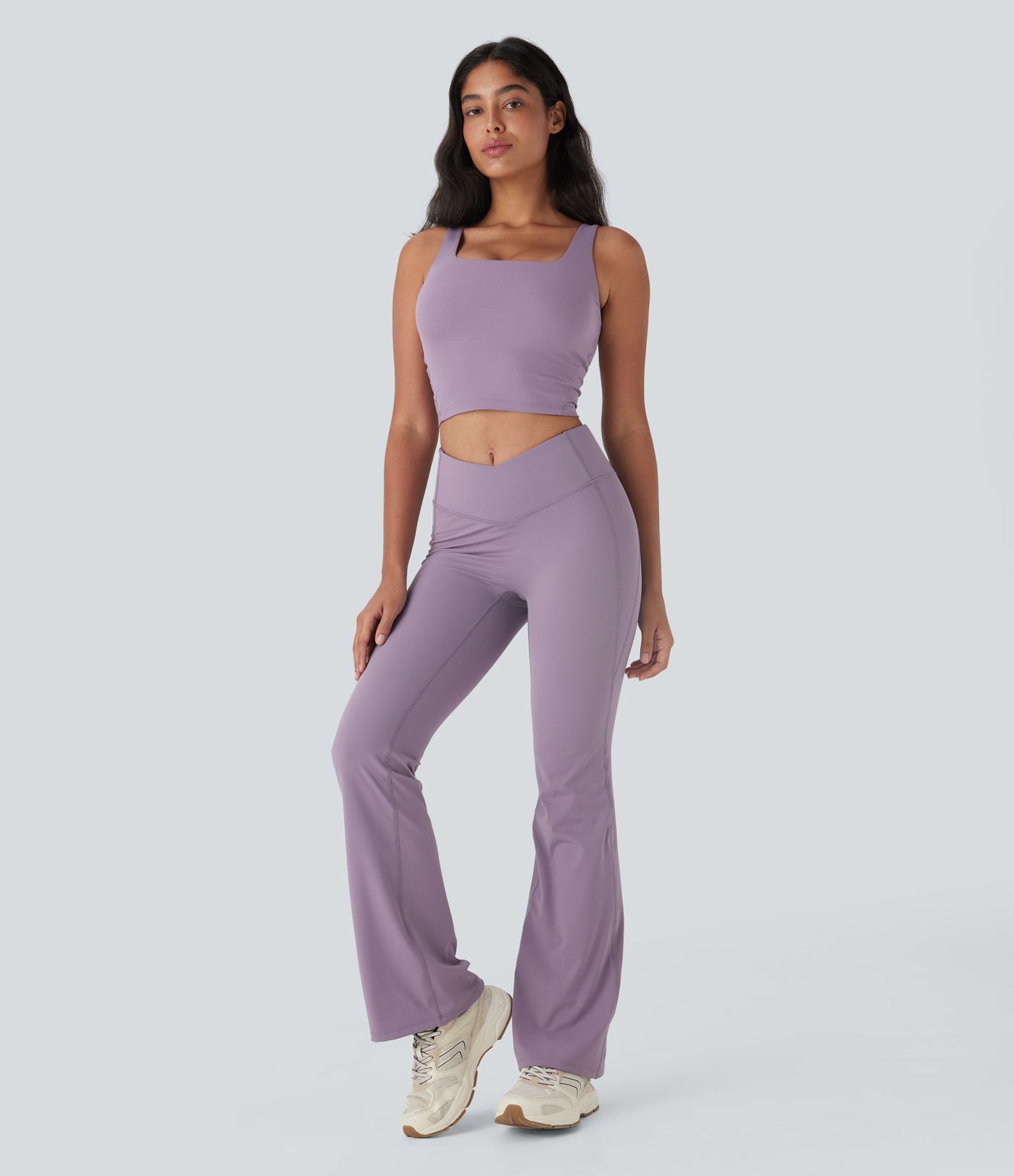 Débardeur de yoga dos nu torsadé avec brassière intégrée à séchage rapide Halara UltraSculpt™ Cool - UPF 50+