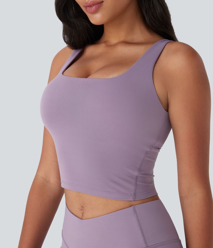 Débardeur de yoga dos nu torsadé avec brassière intégrée à séchage rapide Halara UltraSculpt™ Cool - UPF 50+