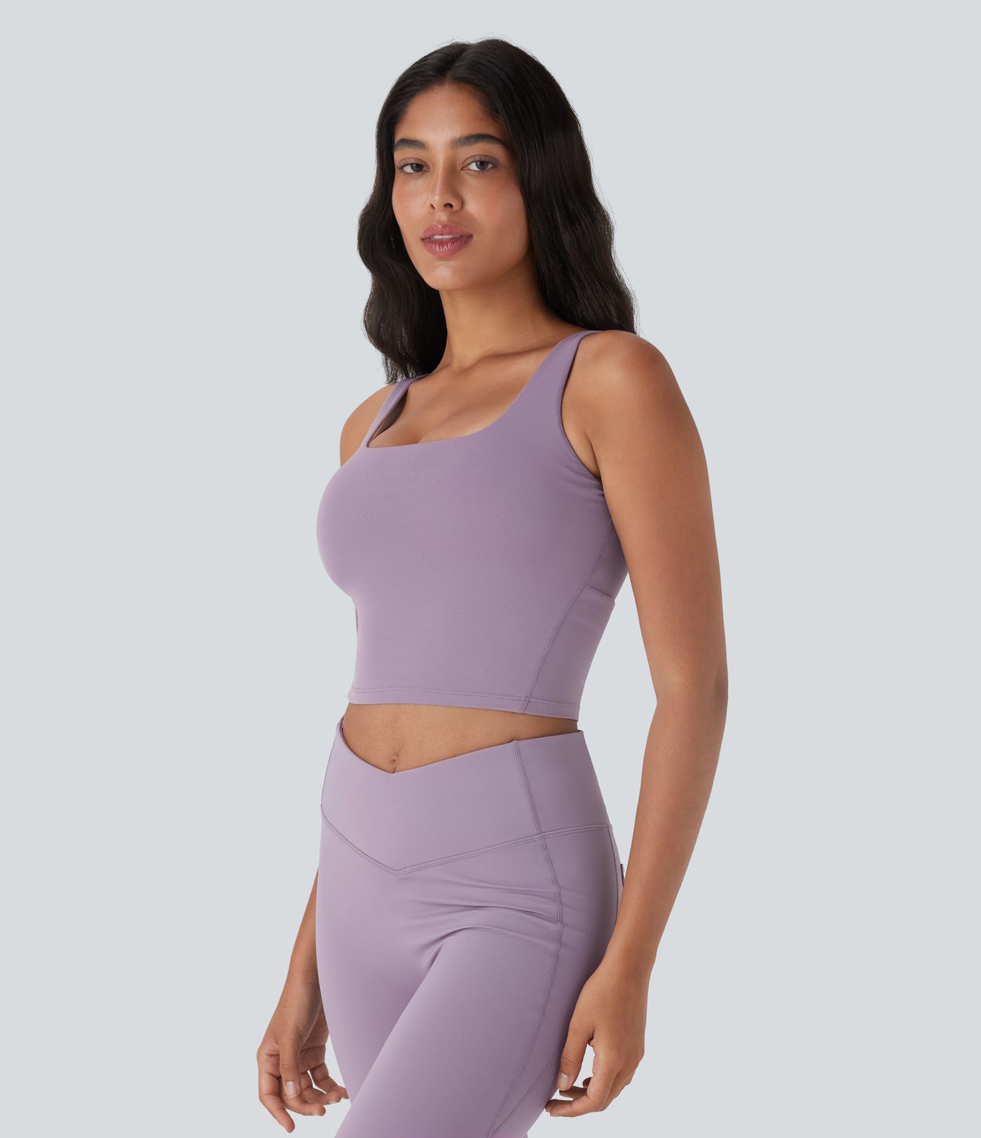 Débardeur de yoga dos nu torsadé avec brassière intégrée à séchage rapide Halara UltraSculpt™ Cool - UPF 50+