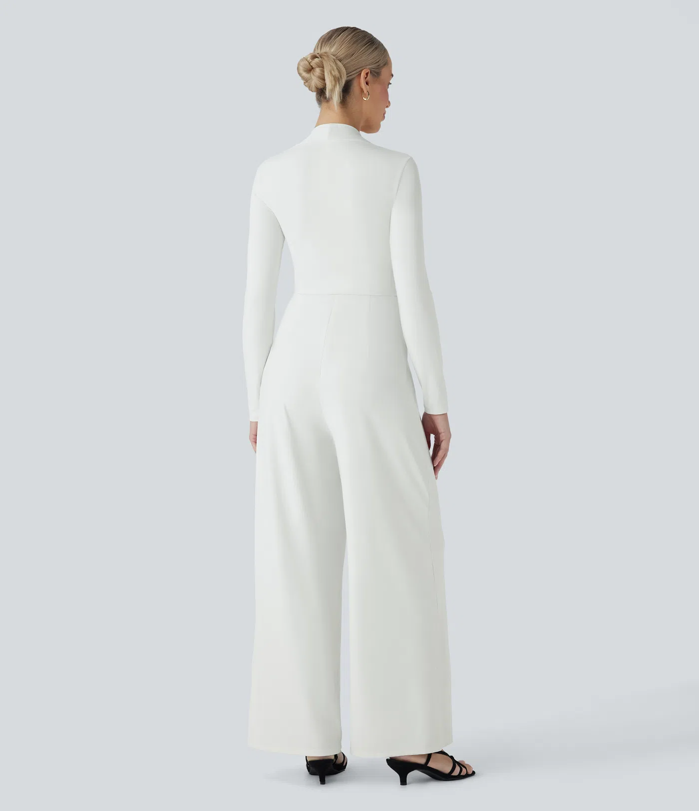 Long Sleeve Wide Leg Jumpsuit-Easy Peezy with Pockets