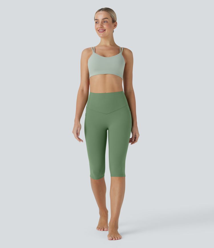 Leggings de yoga moldeadores Halara UltraSculpt™ de tiro alto reductor de abdomen y bolsillos laterales