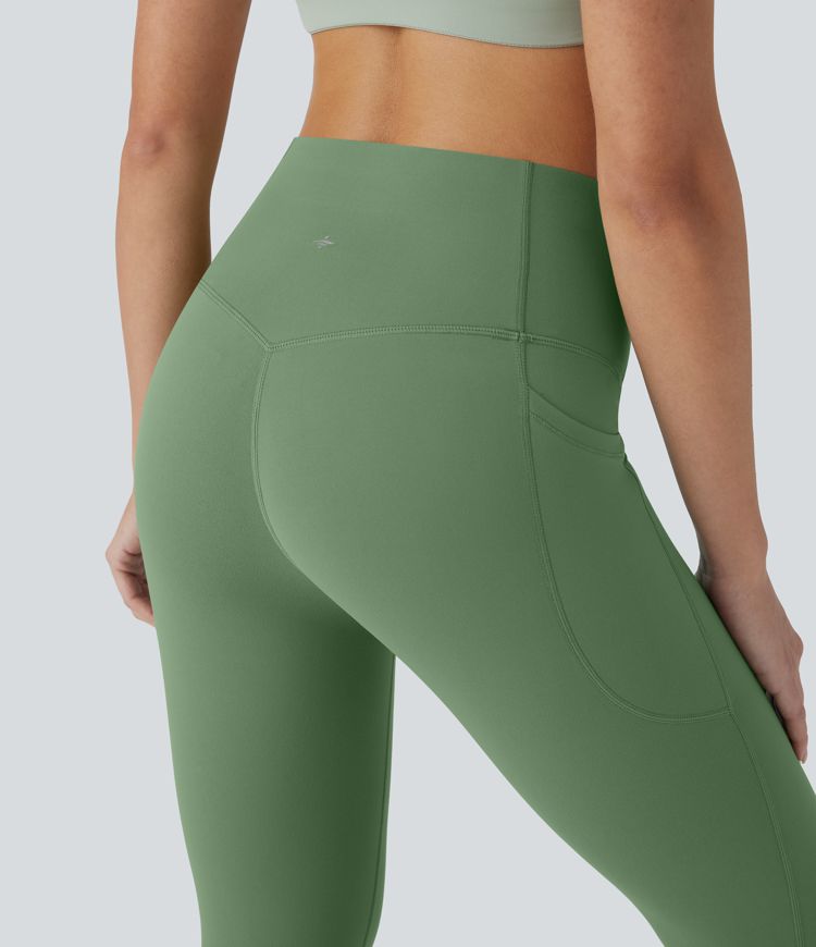 Leggings de yoga moldeadores Halara UltraSculpt™ de tiro alto reductor de abdomen y bolsillos laterales