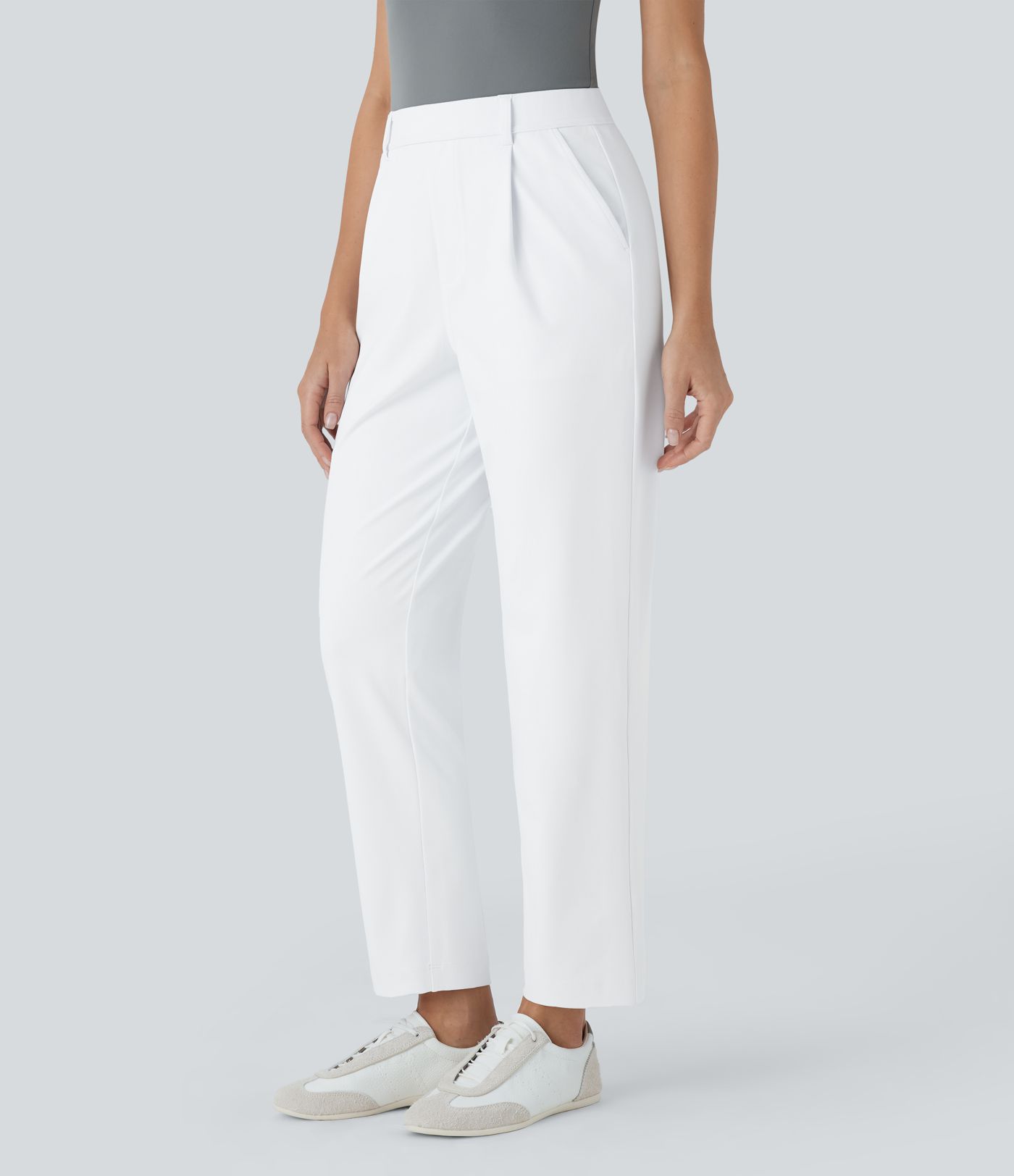 Halara Flex™ High Waisted Pocket Ankle Length Tapered Women Suit Work Pants