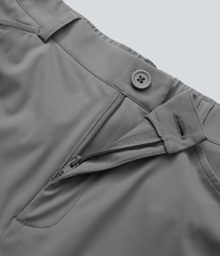 Mid Rise  Work Trousers with Side Pockets