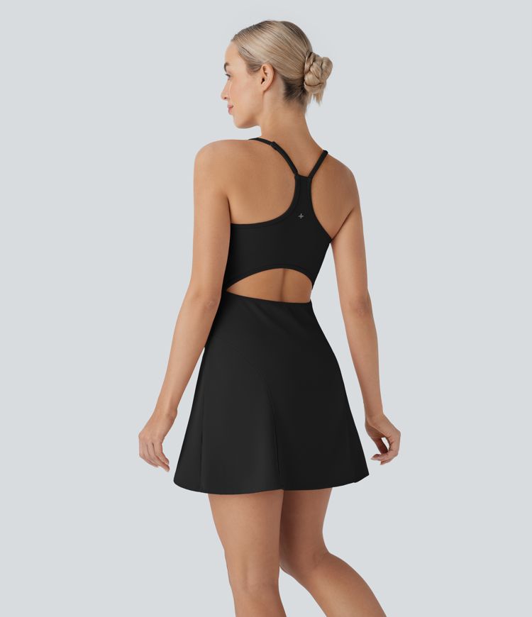 SpeedWave™ racerback con abertura, mini set de 2 piezas, secado rápido, chaleco deportivo tipo slip para senderismo con bolsas