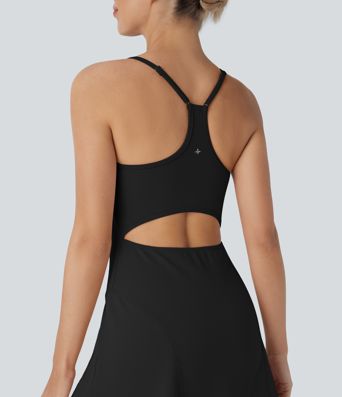 SpeedWave™ racerback con abertura, mini set de 2 piezas, secado rápido, chaleco deportivo tipo slip para senderismo con bolsas