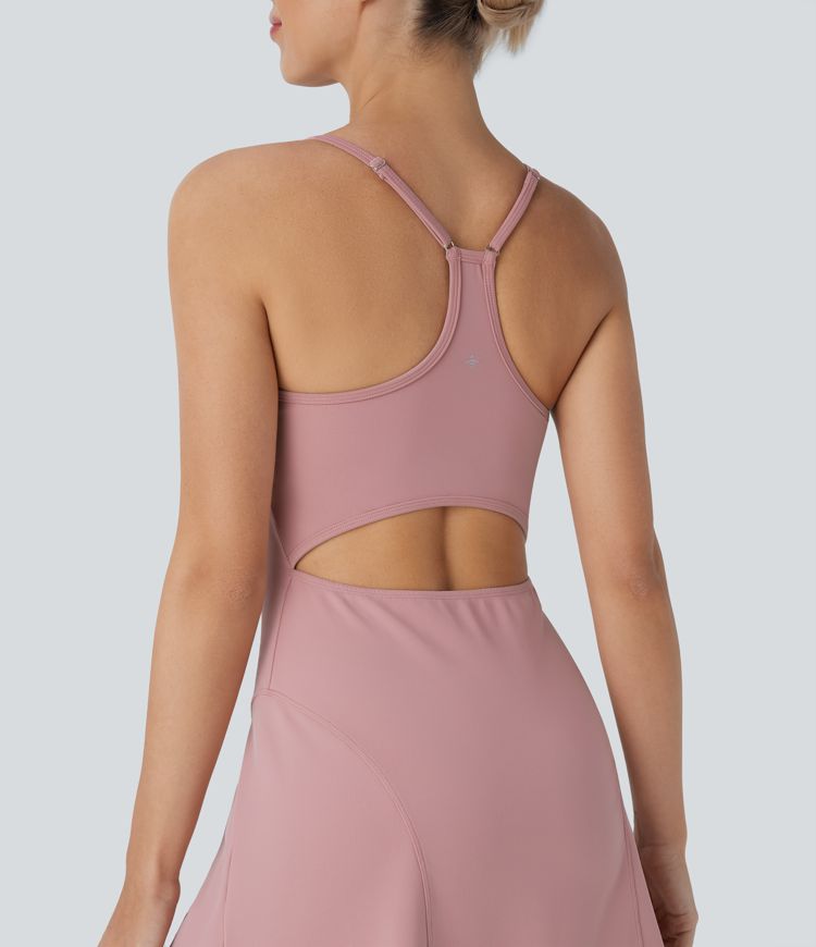 Robe active mini SpeedWave™ 2 pièces, dos nageur, découpes, bretelles réglables, séchage rapide pour randonnée avec poches