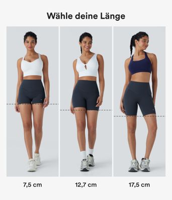 Halara UltraSculpt™ - Geraffte, formende Yoga-Shorts mit hohem Bund, Seitentaschen und Bauchkontrolle - Po-Lifting, 17,8 cm