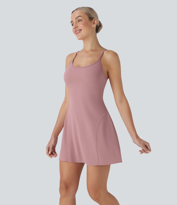 Robe active mini SpeedWave™ 2 pièces, dos nageur, découpes, bretelles réglables, séchage rapide pour randonnée avec poches