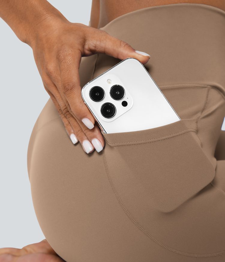 Leggings Softlyzero™ liso bolsillo cruzado -UPF50+