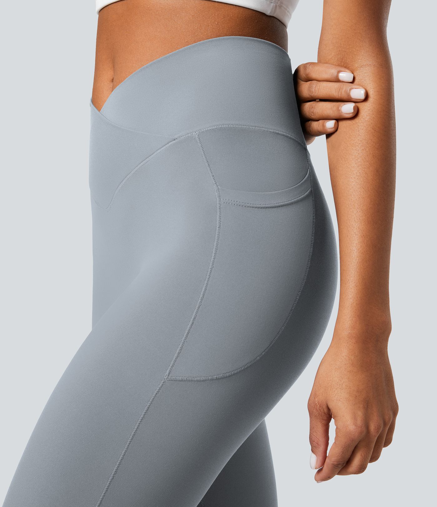 Leggings Softlyzero™ liso bolsillo cruzado -UPF50+