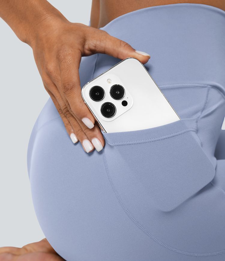 Leggings Softlyzero™ liso bolsillo cruzado -UPF50+