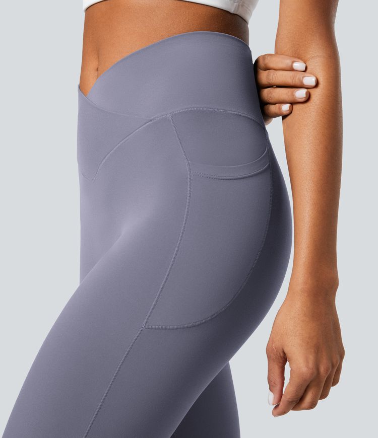 Leggings Softlyzero™ liso bolsillo cruzado -UPF50+